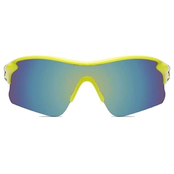 GHOSSY UV Protection Sports Sunglasses, Goggles Style (Yellow-Black)