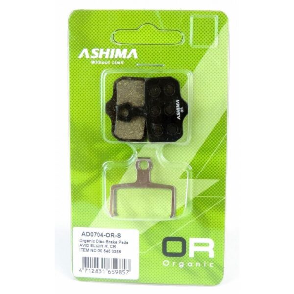 Ashima Organic Disc brake pads. (AD0704-or-s)