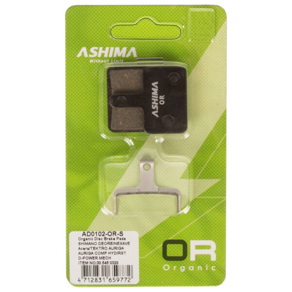 Ashima Organic Disc brake pads. (AD0102-OR-S)