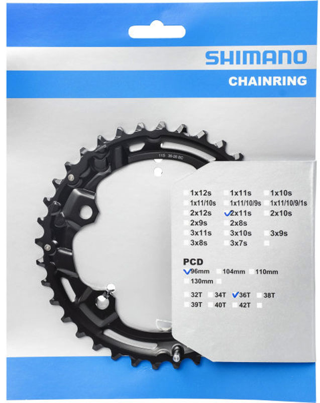 Shimano Deore FC-M5100-2, 10-11 Speed chainring 36T